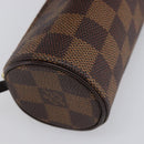 LOUIS VUITTON Damier Ebene Papillon Pouch LV Auth 199885A-11