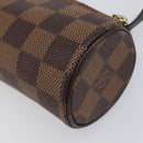 LOUIS VUITTON Damier Ebene Papillon Pouch LV Auth 199885A-12