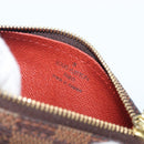 LOUIS VUITTON Damier Ebene Papillon Pouch LV Auth 199885A-15