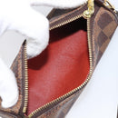 LOUIS VUITTON Damier Ebene Papillon Pouch LV Auth 199885A-16