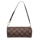 LOUIS VUITTON Damier Ebene Papillon Pouch LV Auth 199885A-3