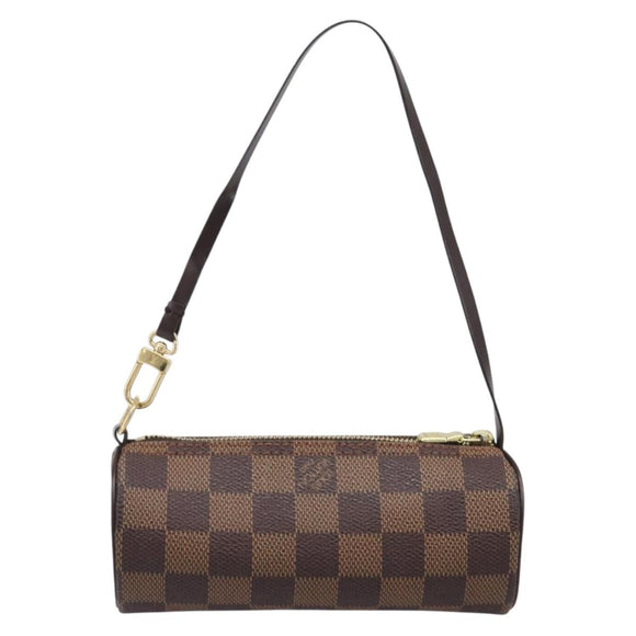 LOUIS VUITTON Damier Ebene Papillon Pouch LV Auth 199885A