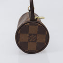 LOUIS VUITTON Damier Ebene Papillon Pouch LV Auth 199885A-5