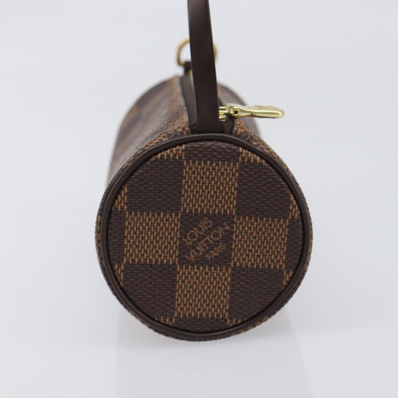 LOUIS VUITTON Damier Ebene Papillon Pouch LV Auth 199885A