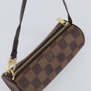 LOUIS VUITTON Damier Ebene Papillon Pouch LV Auth 199885A-6