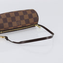 LOUIS VUITTON Damier Ebene Papillon Pouch LV Auth 199885A-7