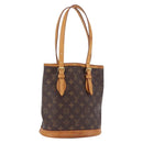 LOUIS VUITTON Monogram Bucket PM Shoulder Bag M42238 LV Auth 199887-1