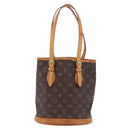 LOUIS VUITTON Monogram Bucket PM Shoulder Bag M42238 LV Auth 199887-13