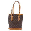 LOUIS VUITTON Monogram Bucket PM Shoulder Bag M42238 LV Auth 199887-2