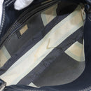 FENDI Mamma Baguette Shoulder Bag Canvas Navy Silver Auth 199899A-11