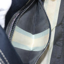 FENDI Mamma Baguette Shoulder Bag Canvas Navy Silver Auth 199899A-24