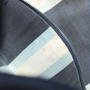 FENDI Mamma Baguette Shoulder Bag Canvas Navy Silver Auth 199899A-12