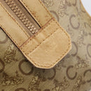CELINE C Sulky Hand Bag PVC Beige Gold Auth 199903-14
