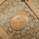 CELINE C Sulky Hand Bag PVC Beige Gold Auth 199903-16