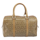 CELINE C Sulky Hand Bag PVC Beige Gold Auth 199903-3