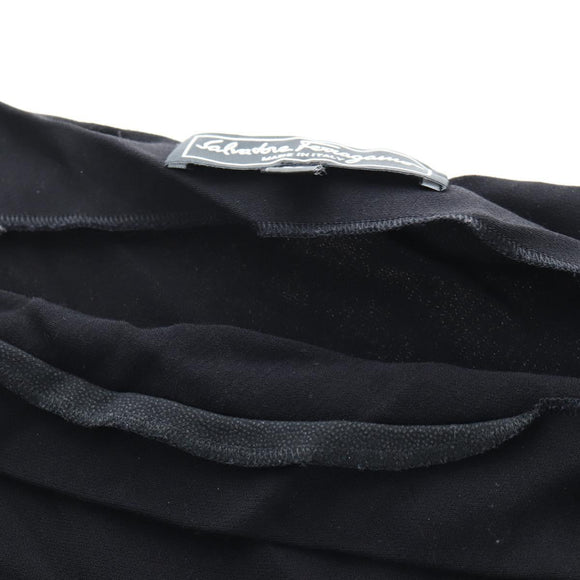 Salvatore Ferragamo One Piece Shirt Rayon 38 Black Auth 199904V
