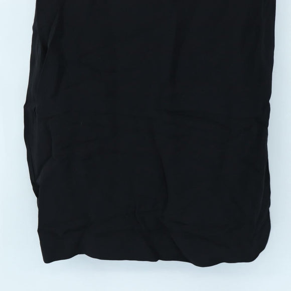 Salvatore Ferragamo One Piece Shirt Rayon 38 Black Auth 199904V