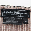 Salvatore Ferragamo Short Sleeved T-shirt Rayon M Brown Auth 199905V-13