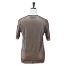 Salvatore Ferragamo Short Sleeved T-shirt Rayon M Brown Auth 199905V-2