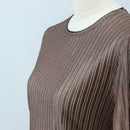 Salvatore Ferragamo Short Sleeved T-shirt Rayon M Brown Auth 199905V-8