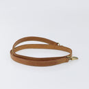 LOUIS VUITTON Nume leather Shoulder Strap Leather 39"" Beige LV Auth 199906-5