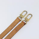 LOUIS VUITTON Nume leather Shoulder Strap Leather 39"" Beige LV Auth 199906-6