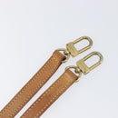 LOUIS VUITTON Nume leather Shoulder Strap Leather 39"" Beige LV Auth 199906-7