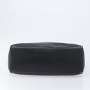 PRADA Tote Bag Leather Black Silver Auth 199907-5