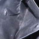 PRADA Tote Bag Leather Black Silver Auth 199907-23