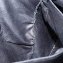 PRADA Tote Bag Leather Black Silver Auth 199907-24