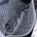 PRADA Tote Bag Leather Black Silver Auth 199907-26