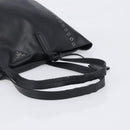 PRADA Tote Bag Leather Black Silver Auth 199907-7