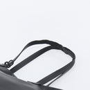 PRADA Tote Bag Leather Black Silver Auth 199907-14