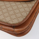 CELINE Macadam Canvas Shoulder Bag PVC Beige Gold Auth 199912-14