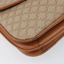 CELINE Macadam Canvas Shoulder Bag PVC Beige Gold Auth 199912-15