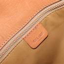 CELINE Macadam Canvas Shoulder Bag PVC Beige Gold Auth 199912-19