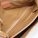 CELINE Macadam Canvas Shoulder Bag PVC Beige Gold Auth 199912-10