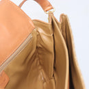 CELINE Macadam Canvas Shoulder Bag PVC Beige Gold Auth 199912-20