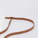 CELINE Macadam Canvas Shoulder Bag PVC Beige Gold Auth 199912-8