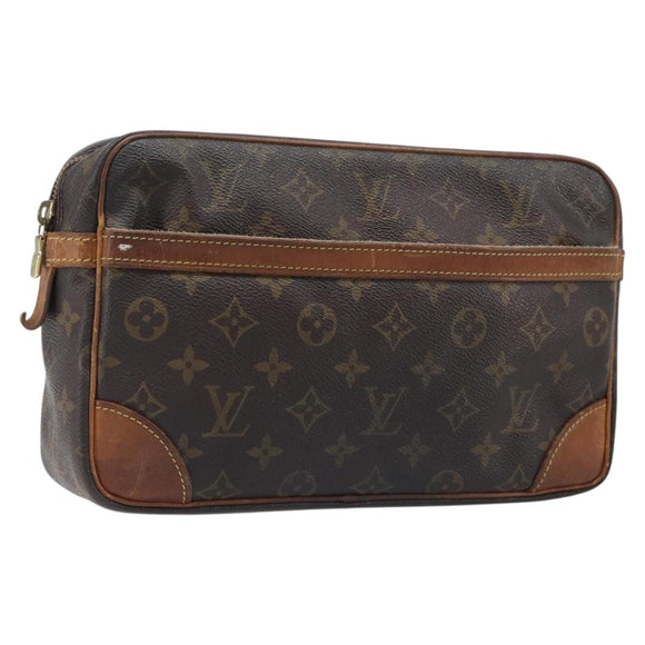 LOUIS VUITTON Monogram Compiegne 28 Clutch Bag M51845 LV Auth 199913