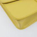 FURLA Shoulder Bag Leather Yellow Gold Auth 199917A-15