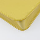 FURLA Shoulder Bag Leather Yellow Gold Auth 199917A-17