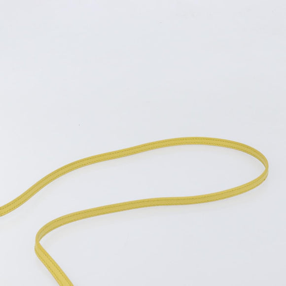 FURLA Shoulder Bag Leather Yellow Gold Auth 199917A