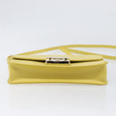 FURLA Shoulder Bag Leather Yellow Gold Auth 199917A-5
