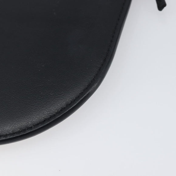 FENDI Shoulder Bag Leather Black Auth 199918A