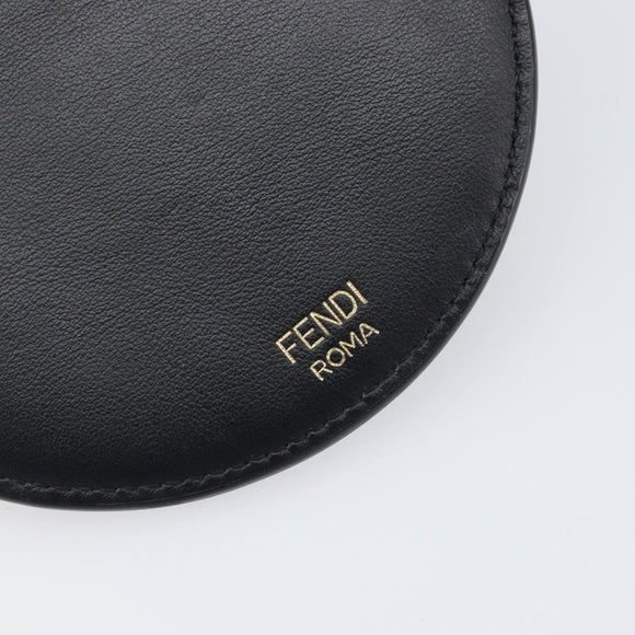 FENDI Shoulder Bag Leather Black Auth 199918A