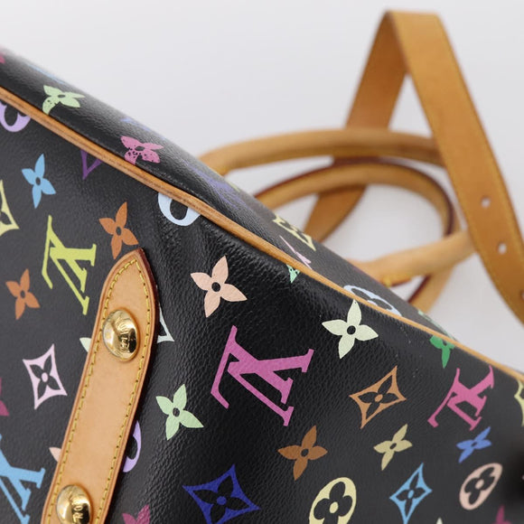 LOUIS VUITTON Monogram Multicolor Rita Tote Bag Black M40126 LV Auth 199920V