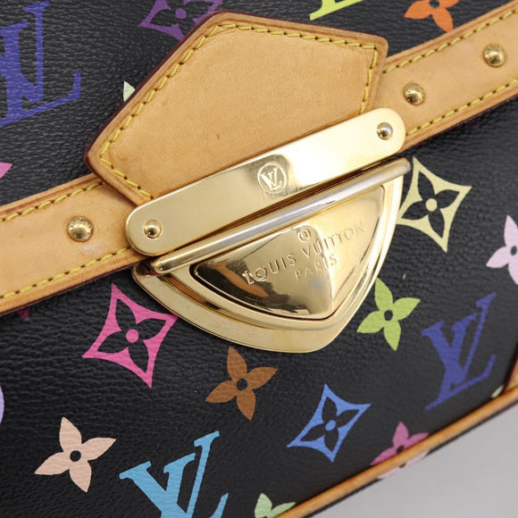 LOUIS VUITTON Monogram Multicolor Rita Tote Bag Black M40126 LV Auth 199920V
