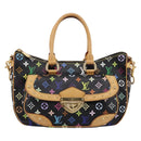 LOUIS VUITTON Monogram Multicolor Rita Tote Bag Black M40126 LV Auth 199920V-13
