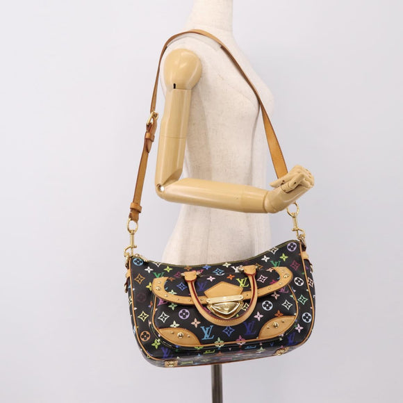 LOUIS VUITTON Monogram Multicolor Rita Tote Bag Black M40126 LV Auth 199920V